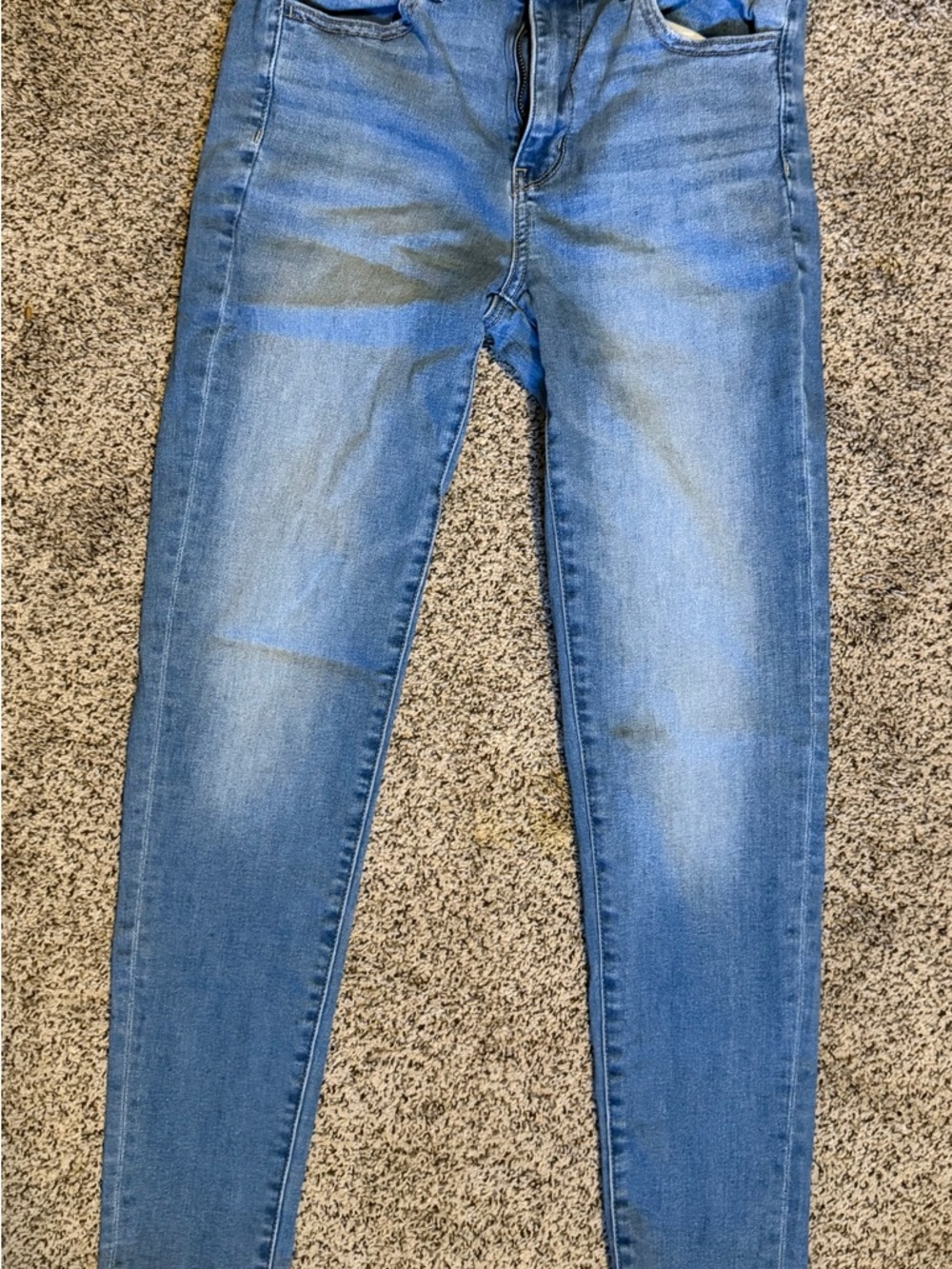 American Eagle Outfitters Blue Skinny Jeans - Light Wash